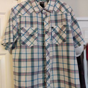 Men's casual button shirt short sleeve